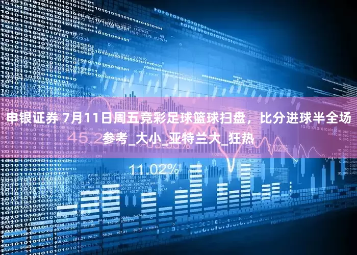 申银证券 7月11日周五竞彩足球篮球扫盘，比分进球半全场参考_大小_亚特兰大_狂热