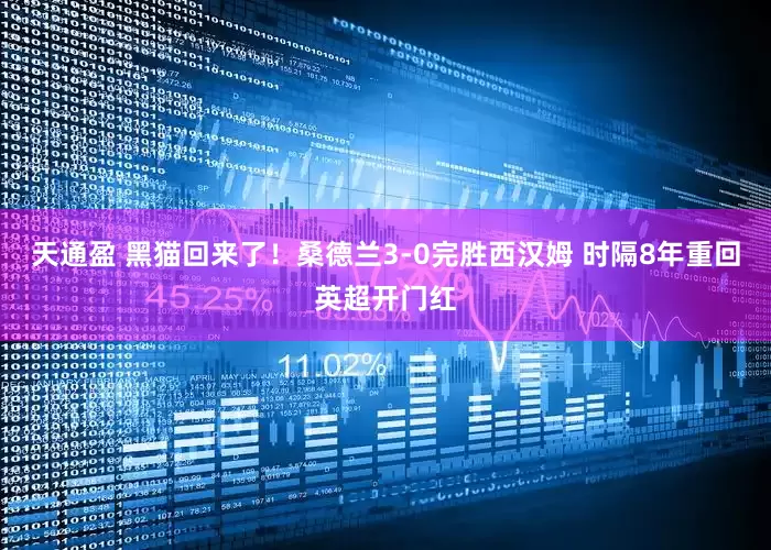天通盈 黑猫回来了！桑德兰3-0完胜西汉姆 时隔8年重回英超开门红